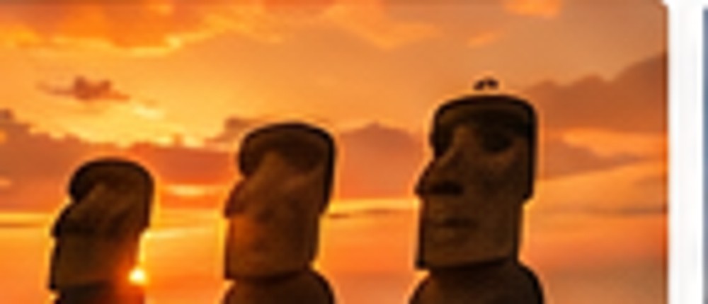Sunset on Easter Island