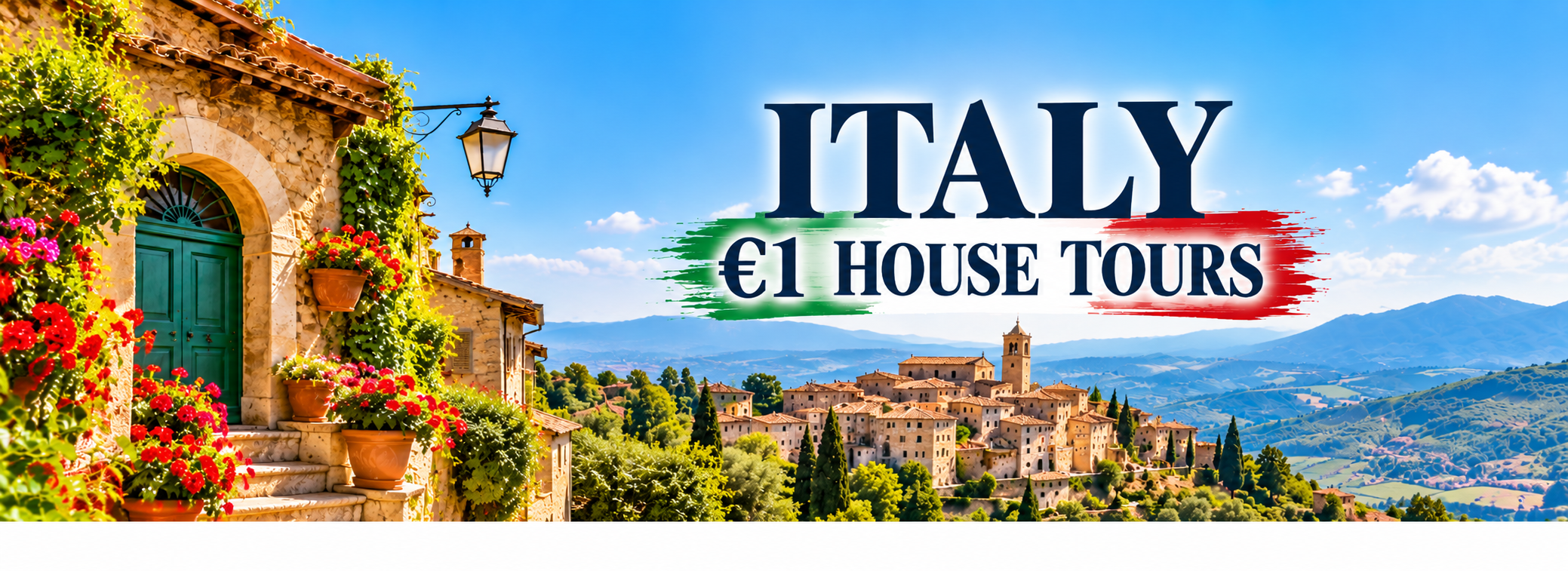 Italy €1 House Tours — real homes, real towns, real opportunities