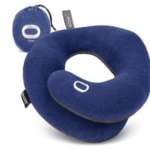 BCOZZY Neck Pillow for Travel Provides Double Support to The Head, Neck, and Chin in Any Sleeping Position on Flights, Car, and at Home