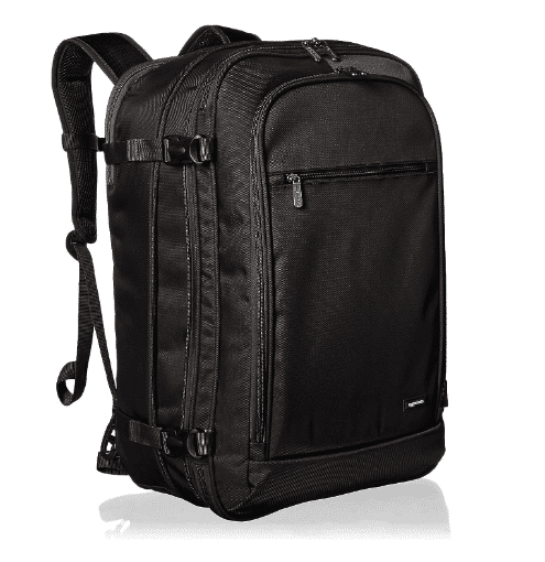 Amazon Basics Carry-On Travel Backpack – Black