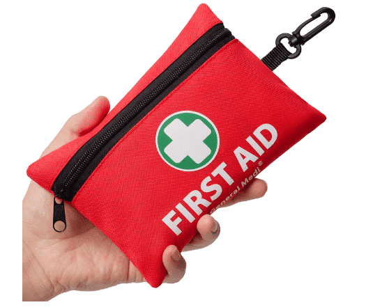 Mini First Aid Kit, 110 Piece Small First Aid Kit – Includes Emergency Foil Blanket, Scissors for Travel, Home, Office, Vehicle, Camping