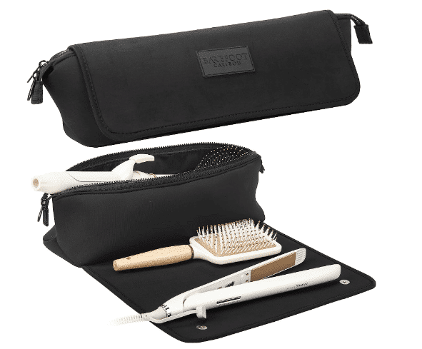 Hair Tools Travel Bag and Heat Resistant Mat for Flat Irons, Straighteners, Curling Iron, and Haircare Accessories, 2-in-1 design