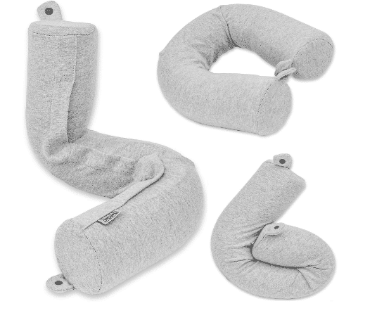 Dot&Dot Twist Memory Foam Travel Pillow for Neck, Chin, Lumbar and Leg Support – Neck Pillows for Sleeping Travel Airplane for Side